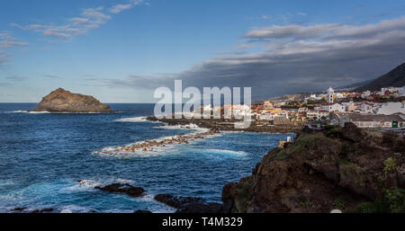 Ville côtière de Garachico sur la côte nord de Tenerife, Espagne Banque D'Images