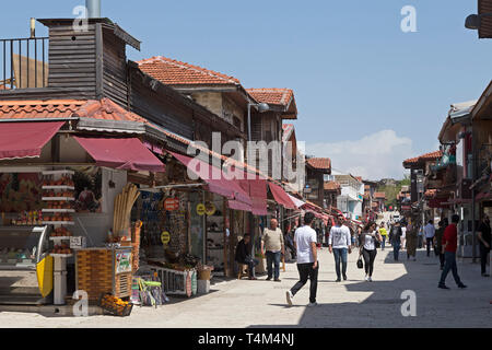 Dans les boutiques de souvenirs, Province Antalya, Turquie Banque D'Images