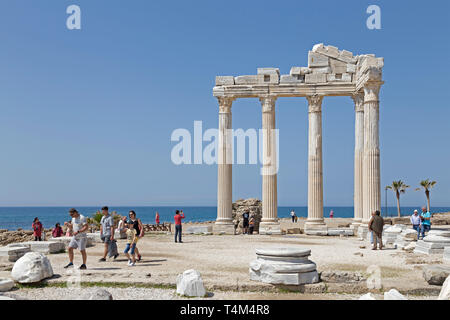 Restes du Temple d'Apollon,, Province Antalya, Turquie Banque D'Images