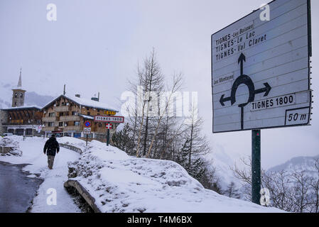 Tignes, Savoie, France Banque D'Images