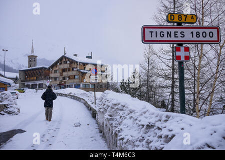 Tignes, Savoie, France Banque D'Images