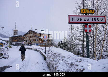 Tignes, Savoie, France Banque D'Images