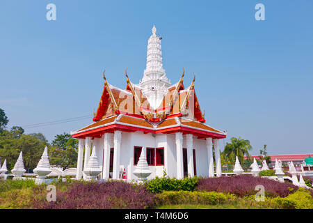 Pilier de la ville de culte ou San Lak Mueang, Phetchaburi, Thailand Banque D'Images