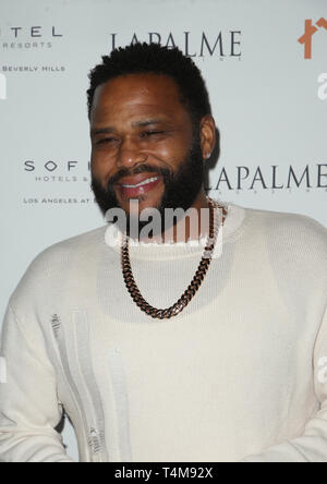 16 avril 2019 - Los Angeles, CA, États-Unis - 16 avril 2019 - Los Angeles, Californie - Anthony Anderson. Parti du Magazine Lapalme pour couvrir étoile Anthony Anderson et Meagan Good s'est tenue au Sofitel Los Angeles at Beverly Hills. Crédit photo : Faye Sadou/AdMedia (crédit Image : © Faye Sadou/AdMedia via Zuma sur le fil) Banque D'Images