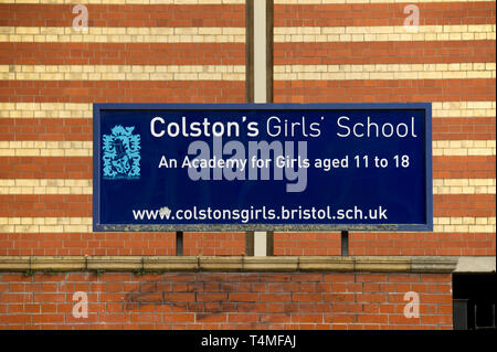 Montpelier High School, anciennement Colston's Girls School, Bristol Banque D'Images