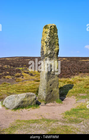 Lait Churn Joan, de la Stone, Midgley Moor, Hebden Bridge, West Yorkshire, Calderdale Banque D'Images