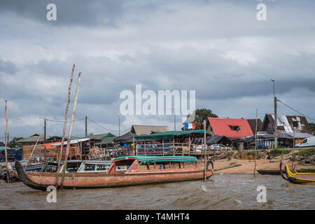 Maroni River près de Saint-Laurent, Guyana, Guyane, France Banque D'Images