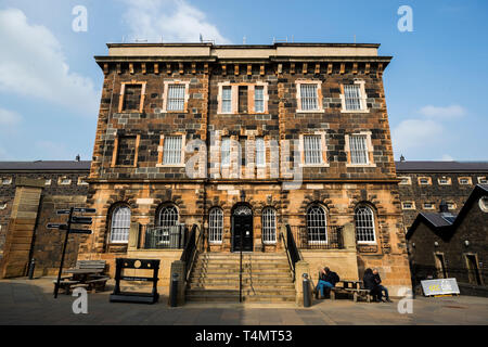 Le Bureau du gouverneur à la prison de Belfast Crumlin Road qui fait partie d'un nouveaux troubles visite thématique. Banque D'Images