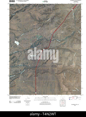 Carte TOPO USGS CO Colorado Colorado City 20100824 Restauration TM Banque D'Images