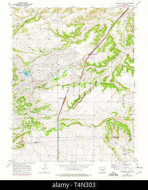 Carte TOPO USGS CO Colorado Colorado City 2326071969 Restauration 24000 Banque D'Images