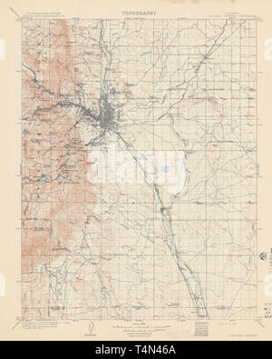 Carte TOPO USGS Colorado Colorado Springs CO 4029621909 Restauration 125000 Banque D'Images
