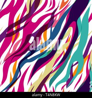 Abstract vector transparent à rayures de zèbre Illustration de Vecteur