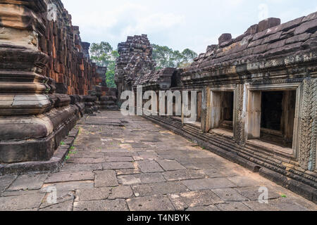 Temple Bayon niveau supérieur. Temple hindou antique près de Angkor Thom Angkor Wat et près de Siem Reap au Cambodge Banque D'Images