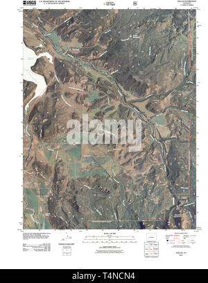 Carte TOPO USGS CO Colorado Dallas 20110520 Restauration TM Banque D'Images