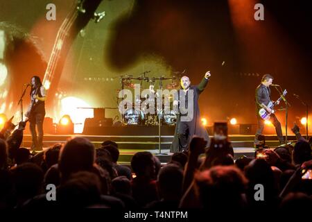 4 mars 2019 - Toronto, Ontario, Canada - Groupe de Chicago, perturbé, effectué un show de Toronto. En photo : DAVID DRAIMAN, DAN DONEGAN, MIKE WENGREN, JOHN MOYER, ERICH AWALT, STEVE KMAK (crédit Image : © Angel Marchini/Zuma sur le fil) Banque D'Images