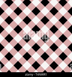 Plaid Tartan motif transparent clair rose line en alternant les rectangles du fond rose tissu écossais, cage.EPS 10 Illustration de Vecteur