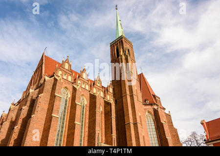 Rzymskokatolicki Kościół Świętego Krzyża pw, église catholique, Wroclaw, Wroclaw, Wroklaw, Pologne Banque D'Images