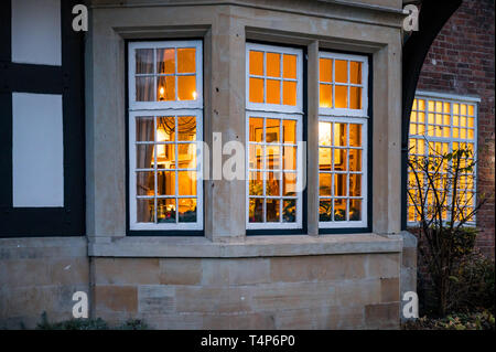 Worsley Old Hall, Worsley, Manchester Banque D'Images