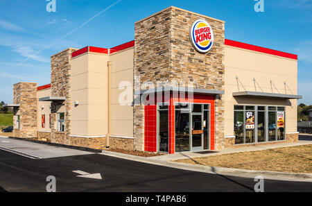Nouveau fast-food Burger King à Jasper, Alabama. (USA) Banque D'Images