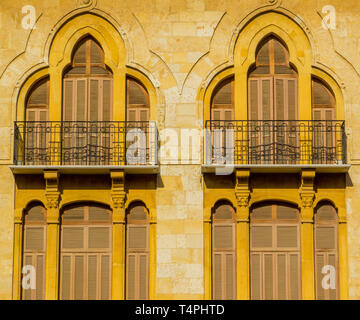 L'architecture libanaise de Beyrouth, Liban Banque D'Images