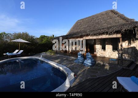 L'Azura Quilalea Private Island, archipel des Quirimbas, au Mozambique, l'Afrique Banque D'Images