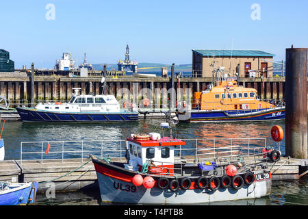 Port de pêche, Invergordon, Highland, Ecosse, Royaume-Uni Banque D'Images