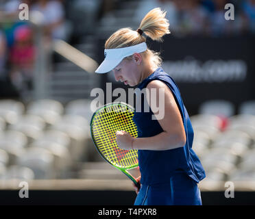 SYDNEY, AUSTRALIE - 12 janvier : Daria Gavrilova de l'Australie à la International WTA Sydney 2018 Tournoi de tennis de Premier ministre Banque D'Images