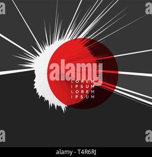 Arrière-plan avec l'explosion de rayons. Abstract vector illustration avec effet dynamique. Modèle de conception de la couverture. Peut être utilisée pour la publicité, marketing et communication Illustration de Vecteur