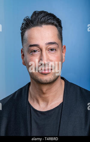 Leipzig, Allemagne. 12 avr, 2019. Le magicien Farid, enregistré à la MDR talk show 'Riverboat' 12.04.2019 à Leipzig. Crédit : Thomas Schulze/dpa-Zentralbild/ZB/dpa/Alamy Live News Banque D'Images