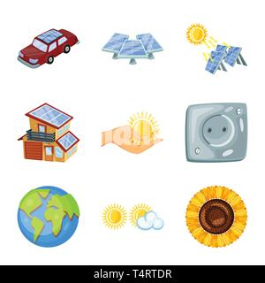 Générateur thermique,voiture,bâtiment,soleil,prise,globe,nuage,,tournesol,bouilloire,électricité,gare,batterie,main,monde,soleil,écologie,véhicule,mur,météo,terre,bleu,économie,léger,réflexion,maison,EN,plastique,été,bio,nature,solaire,panneau,énergie,vert,alimentation,soleil,innovation,set,technologie,vector icon,illustration,collection,isolé,design,graphisme,élément signe,caricature,couleur,vecteurs vecteur , Illustration de Vecteur