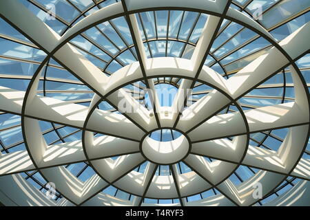 Vitrage Dome, Pinakothek der Moderne, Munich, Allemagne Banque D'Images