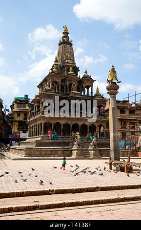 Patan Durbar Square à Katmandou, Népal Banque D'Images