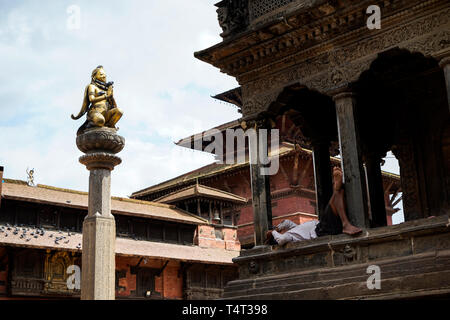 Patan Durbar Square à Katmandou, Népal Banque D'Images