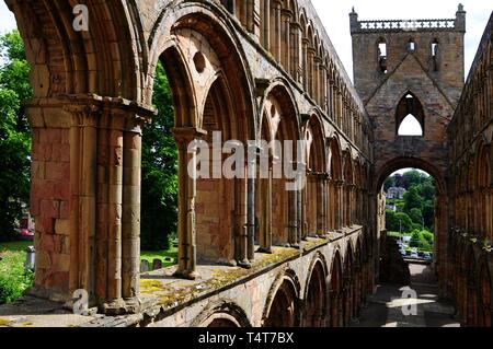 Abbaye de Jedburgh, ruines de la cathédrale de Jedburgh, Écossais Boders, Ecosse, Royaume-Uni, Europe Banque D'Images