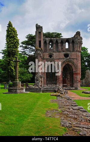 Ruines de l'abbaye de Dryburgh, Scottish Borders, Scotland, Royaume-Uni, Europe Banque D'Images