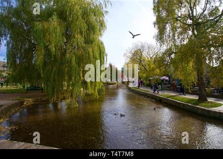 Bourton-on-the-water, Gloucestershire, Angleterre. Banque D'Images