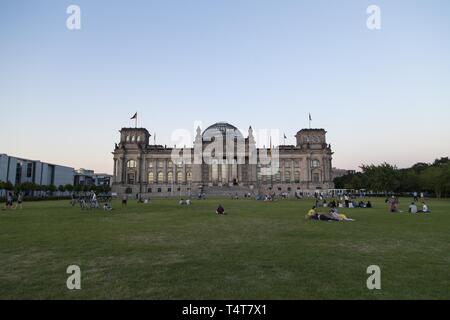Bâtiment du Reichstag, Berlin, Germany, Europe Banque D'Images