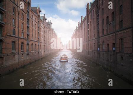 Speicherstadt, Hambourg, Allemagne, Europe Banque D'Images