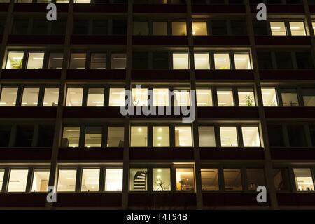 Courts de windows, office building Banque D'Images