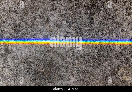 La lumière sur la pierre de granit Prisma Banque D'Images