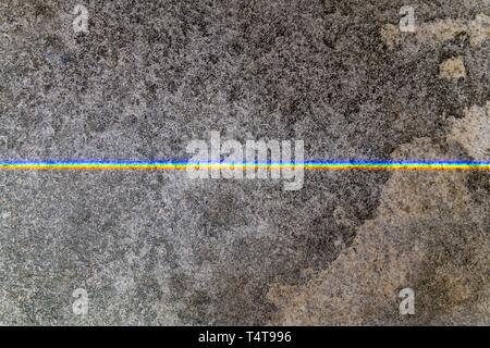 La lumière sur la pierre de granit Prisma Banque D'Images