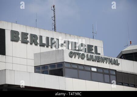 L'aéroport de Berlin-Tegel, Otto Lilienthal, Berlin, Germany, Europe Banque D'Images