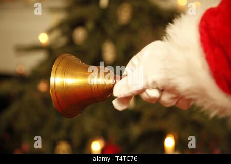 Anneaux de Père Noël Christmas bell Banque D'Images