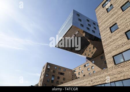 Hôtel nhow Berlin, la musique et le style hôtel avec design exceptionnel, Stralauer Allee, ex-Port, Berlin-Friedrichshain, Germany, Europe Banque D'Images