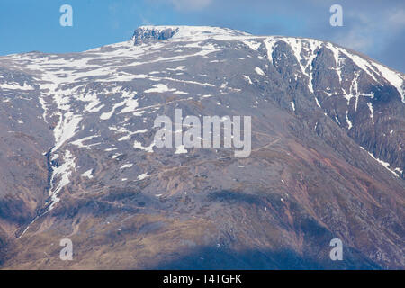 Zig Zags sur Ben Nevis Banque D'Images