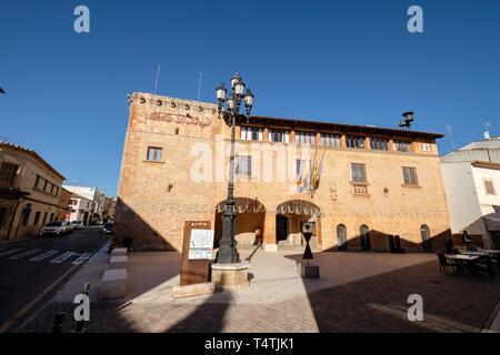 Casa de la Vila, siglo XV, Campos, Majorque, îles Baléares, Espagne. Banque D'Images