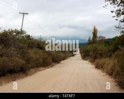 Villa de Merlo, San Luis, Argentine - 2019 : Le point de vue le long d'une route près du centre-ville. Banque D'Images