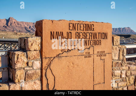 Saisie Réserve Navajo dans l'Utah - Utah, USA - 20 MARS 2019 Banque D'Images