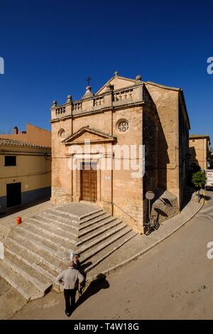 Glesia de Sant Cristòfol, Biniali, Sencelles, Pla de Mallorca, Majorque, Iles Baléares, Espagne, Europe. Banque D'Images