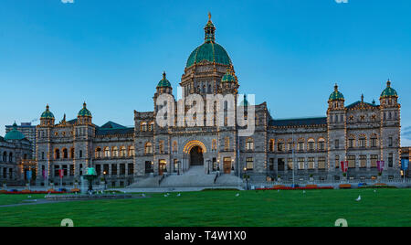 Canada, Victoria, British Columbia Parliament Buildings Banque D'Images